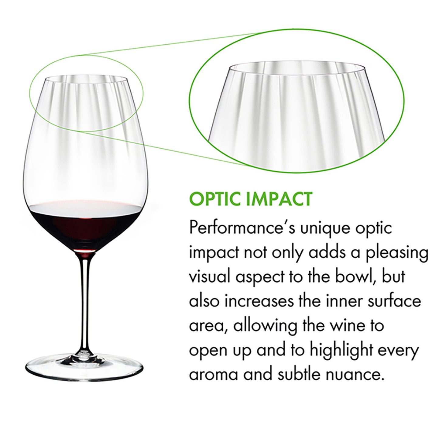 Riedel Performance | Red Wine Glass Set of 2 | Cabernet, Merlot